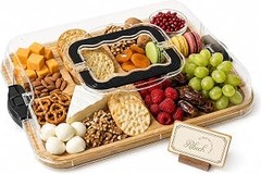 tablas con compartimentos para aperitivos