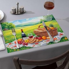 manteles individuales para vino y queso