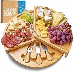 regalos con tabla de quesos y utensilios