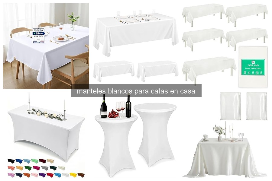 Cómo elegir el mantel blanco perfecto para catas en casa