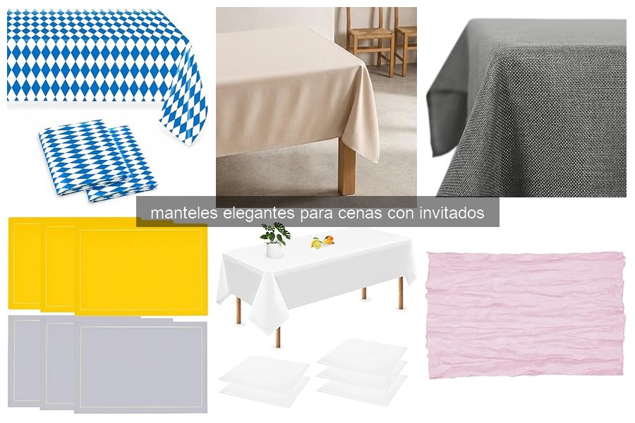 Cómo elegir el mantel elegante perfecto para cenas