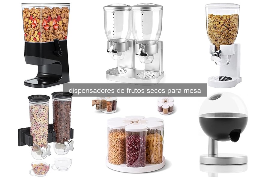 Comparativa de dispensadores de frutos secos: funcionalidad y estilo