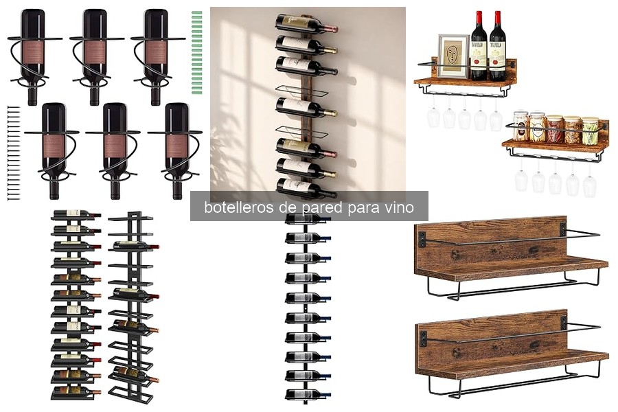 Elige el mejor botellero de pared para vino en tu hogar