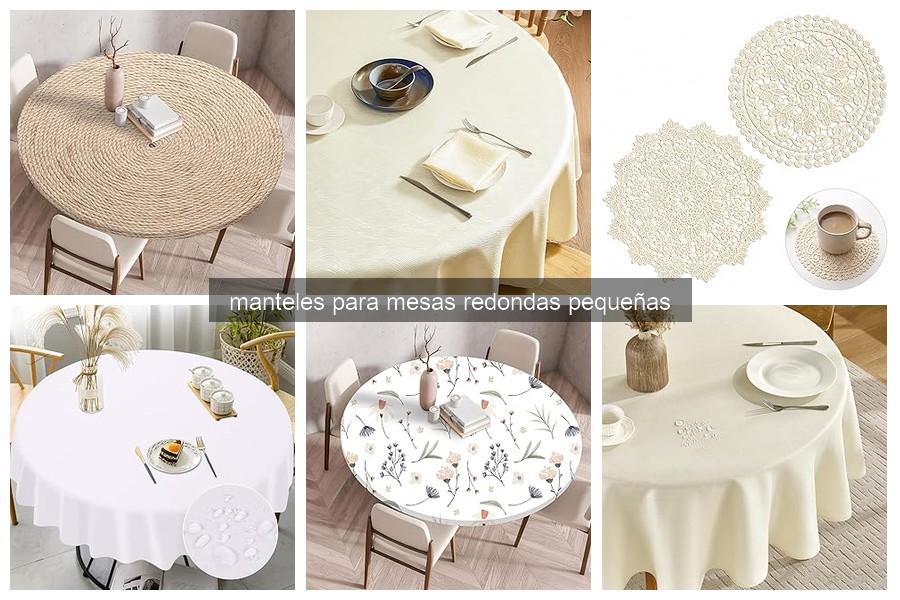 Materiales ideales para manteles de mesas redondas pequeñas