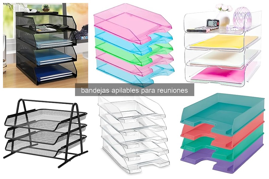 Mejores bandejas apilables para reuniones en 2026