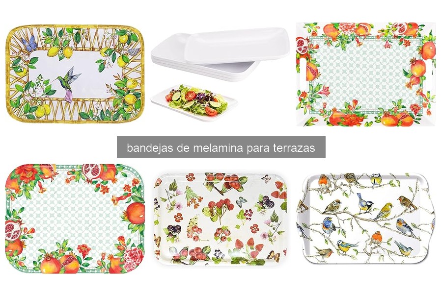 Mejores bandejas de melamina para terrazas en 2023