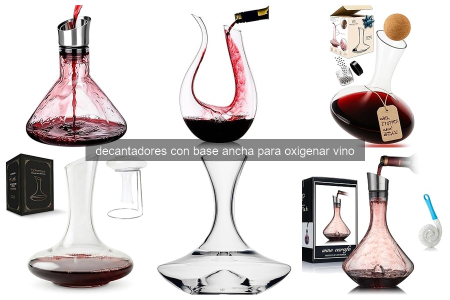 Mejores decantadores con base ancha para vino en 2023