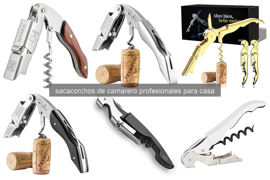 Mejores sacacorchos de camarero profesionales para casa 2026