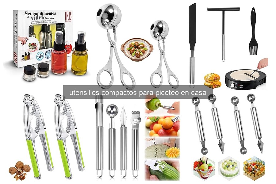 Mejores utensilios compactos para picoteo en casa 2026