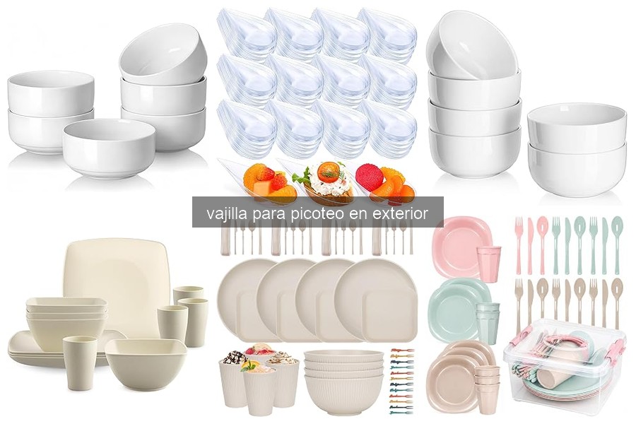 Problemas Comunes con Vajillas para Picoteo en Exterior
