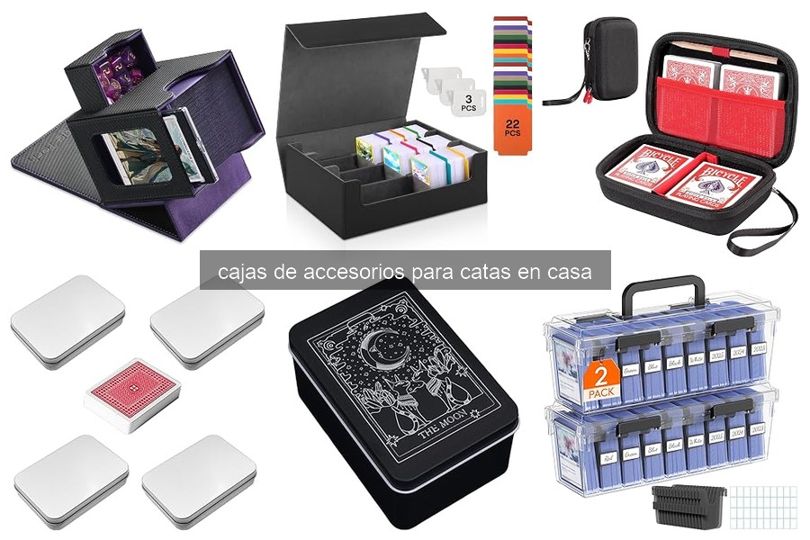 Tipos de cajas de accesorios para catas en casa