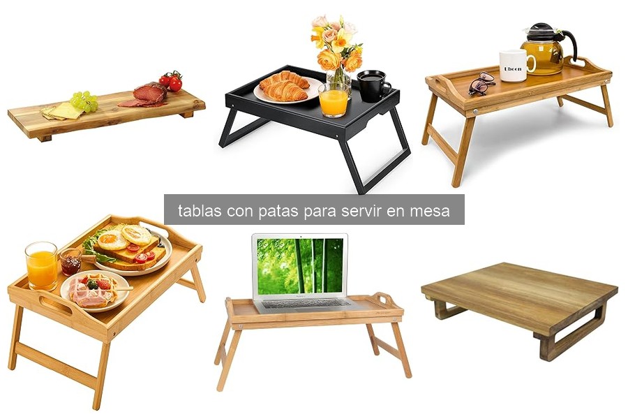 Tipos de mesas con patas para servir aperitivos en casa