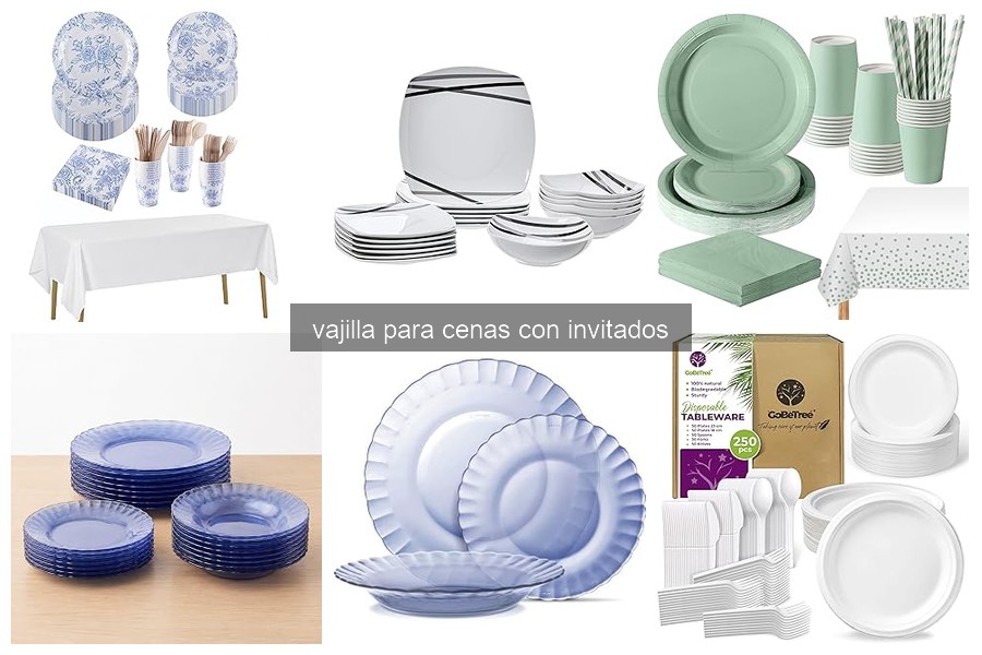 Tipos de vajilla adecuados para cenas formales