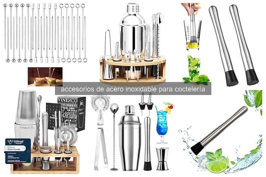 Ventajas de los accesorios de acero inoxidable para coctelería